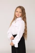 Блуза з довгим рукавом для дівчинки YUKI білий 128 ЦБ-00278743 - зображення 3
