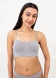 Безшовний топ на тонких бретелях Giulia CAMI TOP L/XL Grey-griffin, кроп топ з мікрофібри, повсякденний - зображення 4