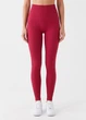 Жіночі безшовні легінси в рубчик з моделюючим швом Giulia FLEXING LEGGINGS POWER L/XL Bordo-winterberry, легінси з мікрофібри, для спорту, для тренувань - зображення 7