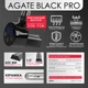 ТЕН для рушникосушки Onlyheat Agate Black Pro 0.6 кВт + крани під ТЕН Ideale Senso, чорний - изображение 2