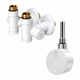 ТЕН для рушникосушки Onlyheat Ivory White 0.6 кВт + крани під ТЕН Ideale Senso, білий - изображение 1