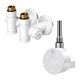 ТЕН для рушникосушки Onlyheat Ivory White Pro 0.6 кВт + крани під ТЕН Ideale Senso, білий - изображение 1