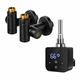 ТЕН для рушникосушки Onlyheat Onyx Black Pro 0.6 кВт + крани під ТЕН Ideale Senso, чорний - изображение 1