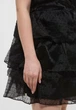 Cукня вечірня з відкритими плечима H&M 060948412 Чорна в горошок (6666000356956) - изображение 5