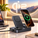 Беспроводное зарядное устройство Baseus Nomos ND11 6-в-1 67W с MagSafe/Qi, 2 розетки, 2×Type-C, USB-A, 15W - изображение 8