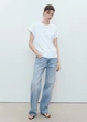 Біла футболка оверсайз Mango 17071283 S - изображение 1