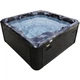 Гідромасажний СПА-басейн Aquajoy Santorini 220×220×95 см на 5 осіб, 89 форсунок, Bluetooth, темний опал - зображення 3