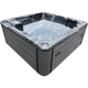 Гідромасажний СПА-басейн Aquajoy Borneo 230×230×96 см на 6 осіб, 117 форсунок, Bluetooth, темний опал - зображення 3