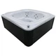 Переливний гідромасажний СПА-басейн Aquajoy Serenity 250×230×96 см на 8 осіб, 73 форсунки, Bluetooth - зображення 4