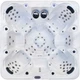 Гідромасажний СПА-басейн Aquajoy Maldives 230×230×95 см на 7 осіб, 101 форсунка, Bluetooth, LED - зображення 3