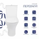 Унітаз підлоговий Qtap Presto безобідковий з сидінням Soft-close 640х340х790 мм білий - зображення 3