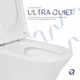 Унітаз підлоговий Qtap Presto безобідковий з сидінням Soft-close 640х340х790 мм білий - зображення 5