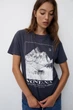 Футболка Pull & Bear темно-сірий з принтом YOHPB848 L - зображення 4