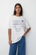 Футболка Pull & Bear білий з принтом CYAMC557 M - изображение 1