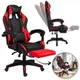 Игровое кресло GRAND HELE 26X-11 Black/Red Компьютерное для геймеров с подставкой для ног и двумя подушками - изображение 10