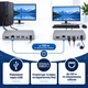 HDMI удлинитель по витой паре Cat5e/Cat6 до 120 м, 4K, KVM (USB клавиатура и мышь), комплект TX/RX Schöff (ST-SE014) - изображение 5