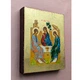 Писана грецька ікона Свята Трійця (Старозавітна) 15×19 см - зображення 4