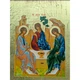 Писана грецька ікона Свята Трійця (Старозавітна) 15×19 см - зображення 6
