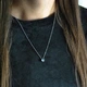 Кулон Swarovski сердце на цепочке медицинская сталь родий (x263-1) - изображение 2