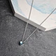 Кулон Swarovski сердце на цепочке медицинская сталь родий (x263-1) - изображение 3