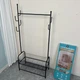 Вешалка напольная для одежды и обуви Clothes Drying Rack 8032 металлическая с перекладиной для плечиков 2 нижними полками 6 боковыми крючками с порошковым покрытием стационарная без колес 170×60×35 см - изображение 10