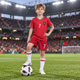 Дитяча футбольна форма Кріштіану Роналду Cristiano Ronaldo №7 Португалія Portugal 2026 червона, футболка + шорти, розмір 18, зріст 100–110 см - зображення 4