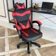 Игровое кресло с широким сиденьем DEXON RD-6017 из экокожи, Красное - изображение 4