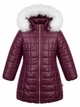 Зимнее пальто с меховым капюшоном для девочки Garden Baby 100001-36/32 бордовый 110 - изображение 4