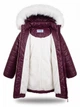 Зимнее пальто с меховым капюшоном для девочки Garden Baby 100001-36/32 бордовый 110 - изображение 5
