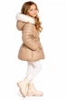 Зимняя куртка с капюшоном и мехом для девочки Garden baby 105504 бежевый 122 - изображение 3