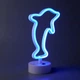 Ночник настольный Arnolux Дельфин LED голубой — неоновая подсветка, декоративный светильник, 1,8 Вт, USB - изображение 2