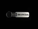 Брелок автомобільний для ключів HONDA 10х2,5 см Сріблястий (BR-817) - зображення 2