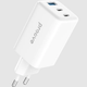 Сетевое зарядное устройство Proove Pocket GaN 65W QC4.0 PD3.0 2×USB Type-C + USB-A для ноутбука, смартфона и планшета, белое - изображение 3