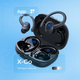 Спортивные беспроводные наушники TWS Proove X-Go Bluetooth 5.4 с креплением за ухо, IPX5, 10 мм, APP, LED-дисплей, черные - изображение 5