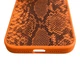 Чохол Kajsa Glamorous Snake для iPhone 17 Pro Max помаранчевий Orange Plus (MagSafe, металеве кільце камери, преміум) - зображення 6