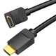 Кабель угловой Vention HDMI M to HDMI M 1.5м V2.0 4K 60Гц PVC Black (AARBG) - изображение 3