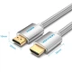 Кабель Vention HDMI M to HDMI M 1м V2.0 4K 60Гц Aluminum Alloy Type в оплетке Grey (AABIF) - изображение 2