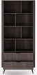 Книжный шкаф Frisco Верис 2Ш 882х380х1938 мм Дуб Дунин/Черный (23806-MEB3181) - изображение 5