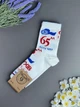 Женские высокие носки Шкарпеткофф с принтом "Обухов 65м" (р. 36-40, хлопок, белые) - изображение 1