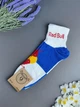 Чоловічі середні шкарпетки Шкарпеткофф у стилі "Red Bull" (р. 41-45, бавовна, біло-сині) - зображення 1