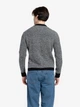 Джемпер чоловічий Arber з кашеміром та вовною Crew-neck7 N-AVT-150 S зріст 4 сірий, чорний (M10.24.12.631) - изображение 4
