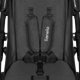 Прогулочная коляска Lionelo Annet Black Carbon, большие колеса EVA 11"/8", амортизация, регулируемая спинка и подножка, футкавер, москитная сетка, подстаканник - изображение 6