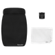 Прогулочная коляска Lionelo Annet Black Carbon, большие колеса EVA 11"/8", амортизация, регулируемая спинка и подножка, футкавер, москитная сетка, подстаканник - изображение 7