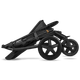 Прогулочная коляска Lionelo Annet Black Carbon, большие колеса EVA 11"/8", амортизация, регулируемая спинка и подножка, футкавер, москитная сетка, подстаканник - изображение 9