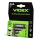Батарейка лужна Videx LR03/AAA 4шт Blister Card VIDEX (21165-000) - изображение 1