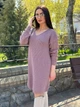 Вʼязана сукня довжиною міді ASIA, колір темна пудра, розмір One Size - зображення 2