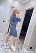 Вʼязана сукня міді INTER, колір Джинс, розмір One Size - зображення 7