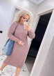 Вʼязана сукня міді INTER, колір Темна пудра, розмір One Size - изображение 6
