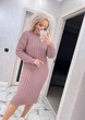 Вʼязана сукня міді INTER, колір Темна пудра, розмір One Size - изображение 7