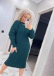 Вʼязана сукня міді INTER, колір Смарагд, розмір One Size - зображення 7